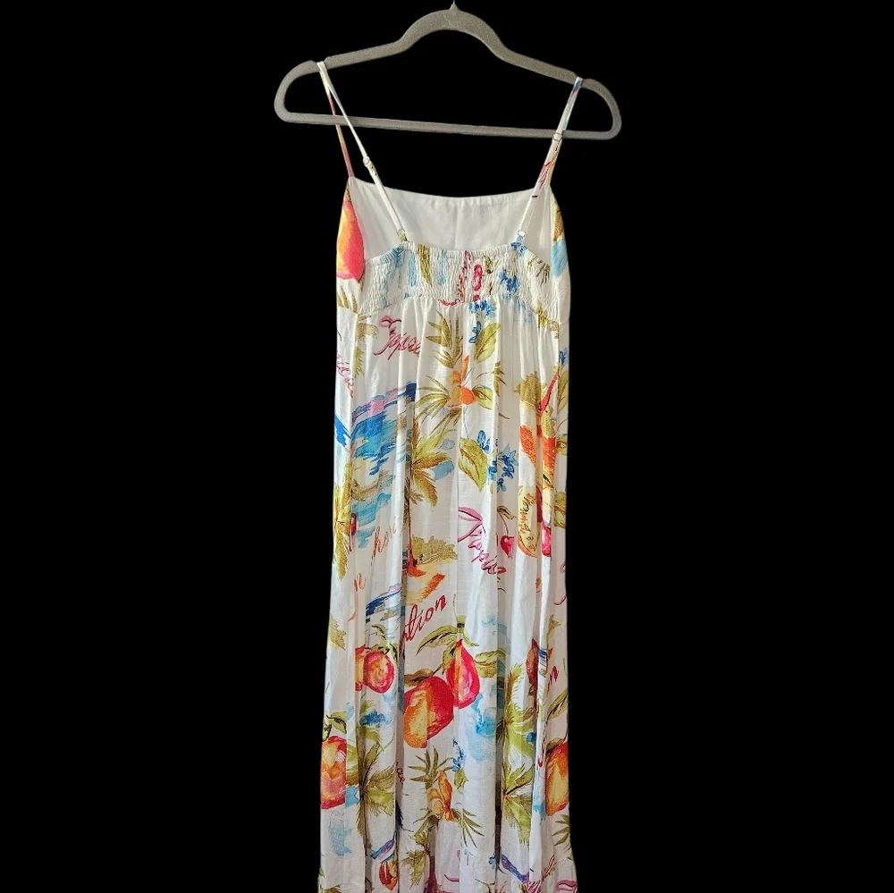 Label of Love Boho Maxi Skirt Small Linen Blend Elastic Waist - Picture 5 of 5